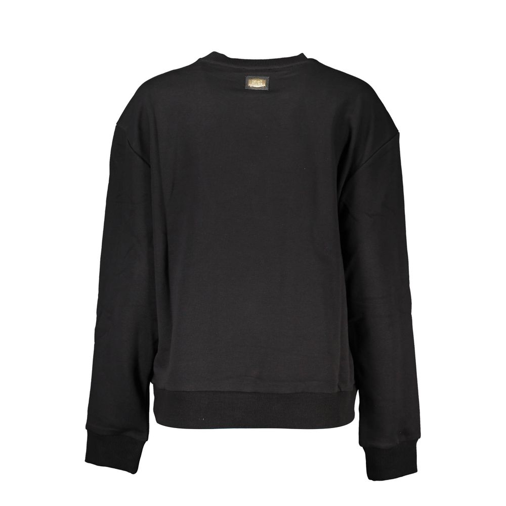 Cavalli Class Black Cotton Women Sweater - Élégance et Confort