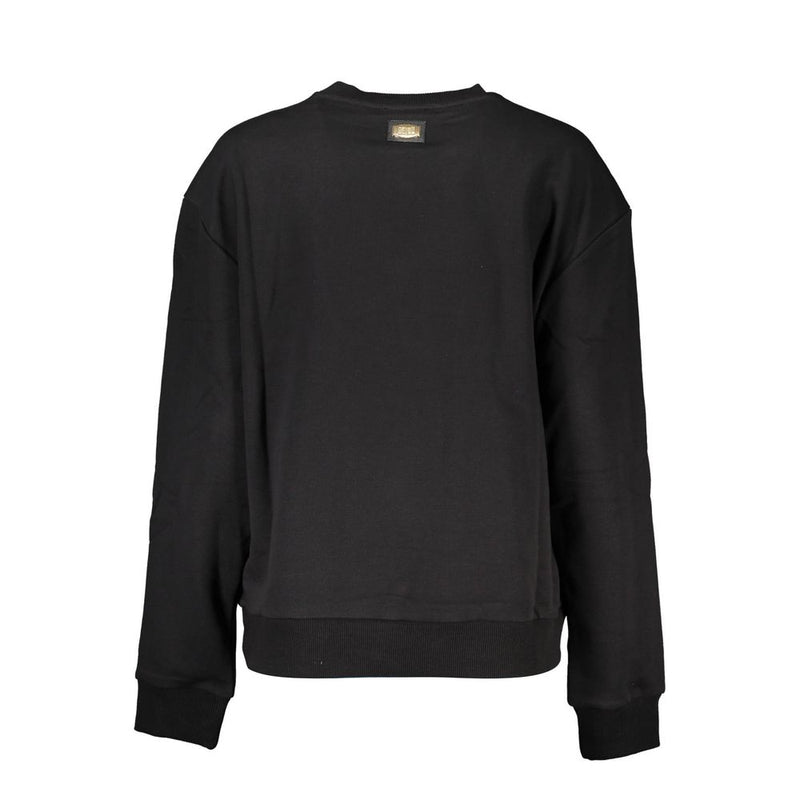 Cavalli Class Black Cotton Women Sweater - Élégance et Confort