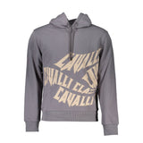 Pull en coton gris pour homme Cavalli Class