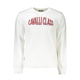Pull en coton blanc Cavalli Class pour homme