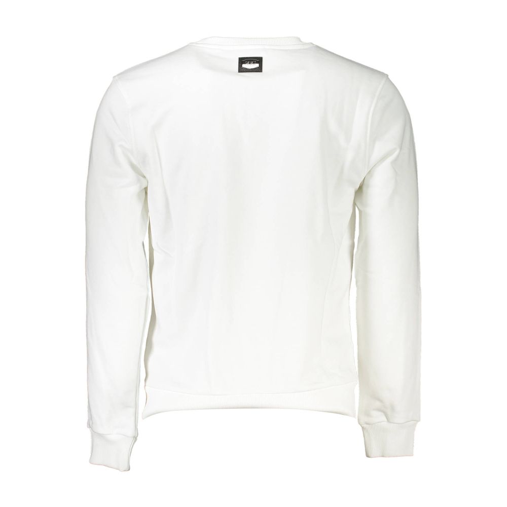 Pull en coton blanc Cavalli Class pour homme