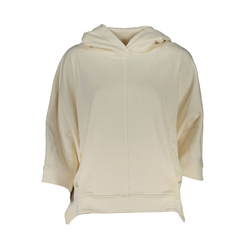 North Sails Women's White Cotton Hooded Sweater - Sustainable Style