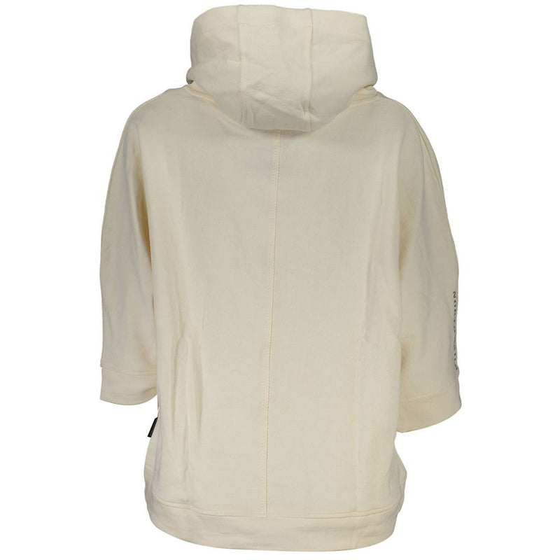 North Sails Women's White Cotton Hooded Sweater - Sustainable Style