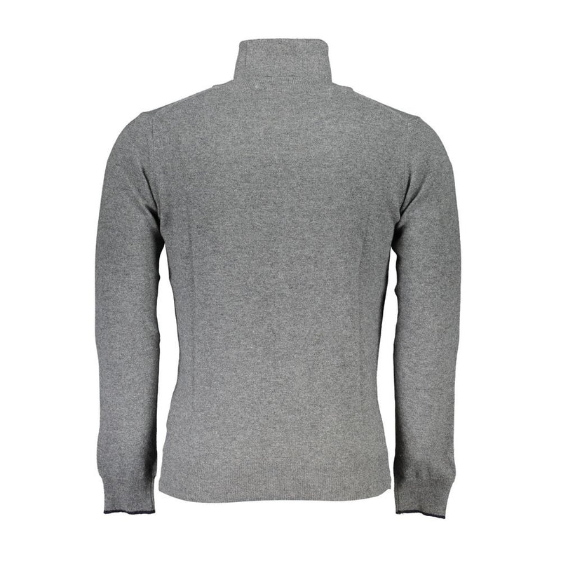 North Sails Gray Fabric Sweater - Turtleneck Design