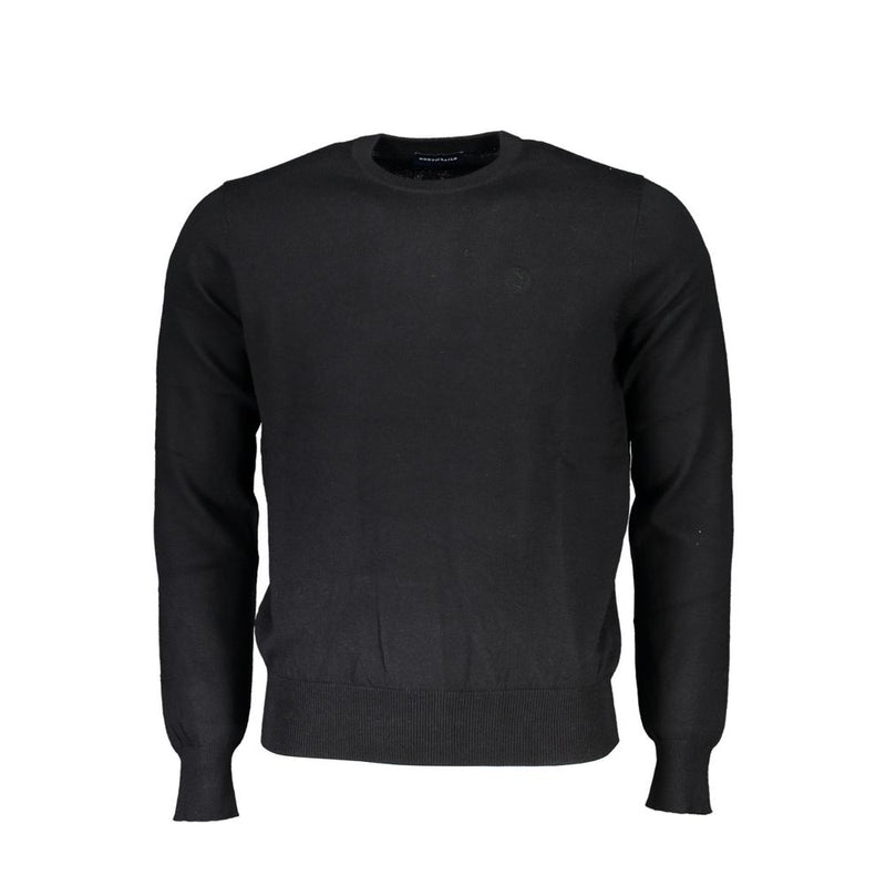 North Sails Black Fabric Sweater - Sustainable Style