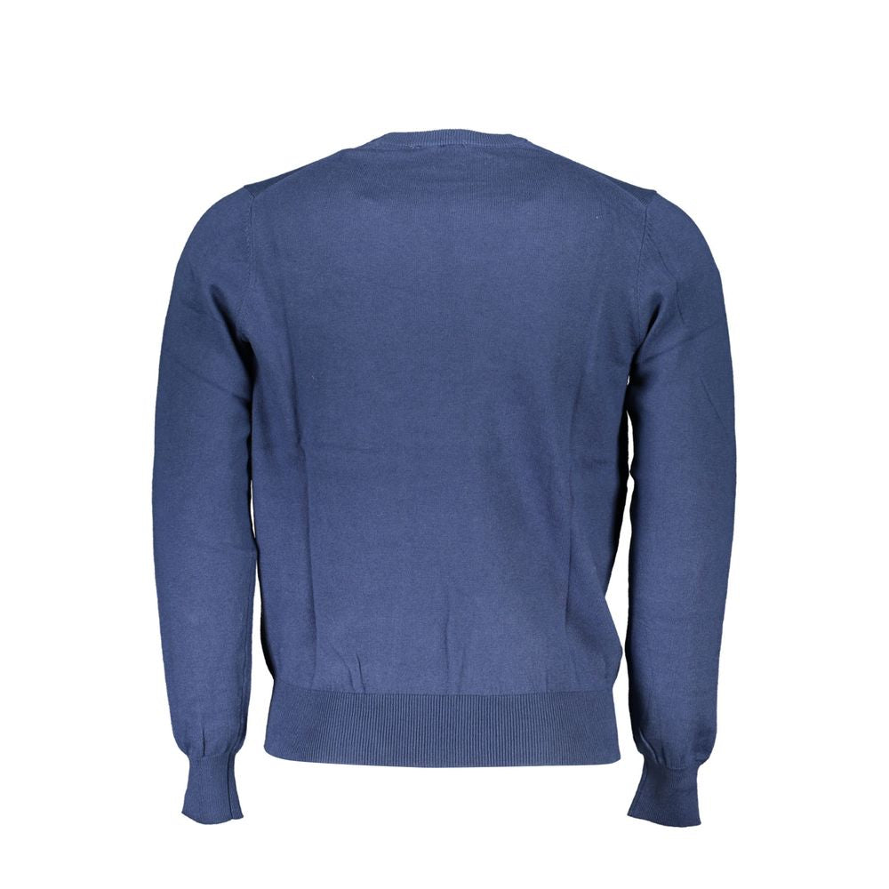 North Sails Blue Fabric Sweater - Recycled Fiber Crew Neck