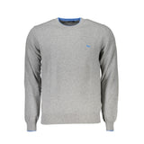 Harmont & Blaine Pull en Tissu Gris avec Détails Contrastés