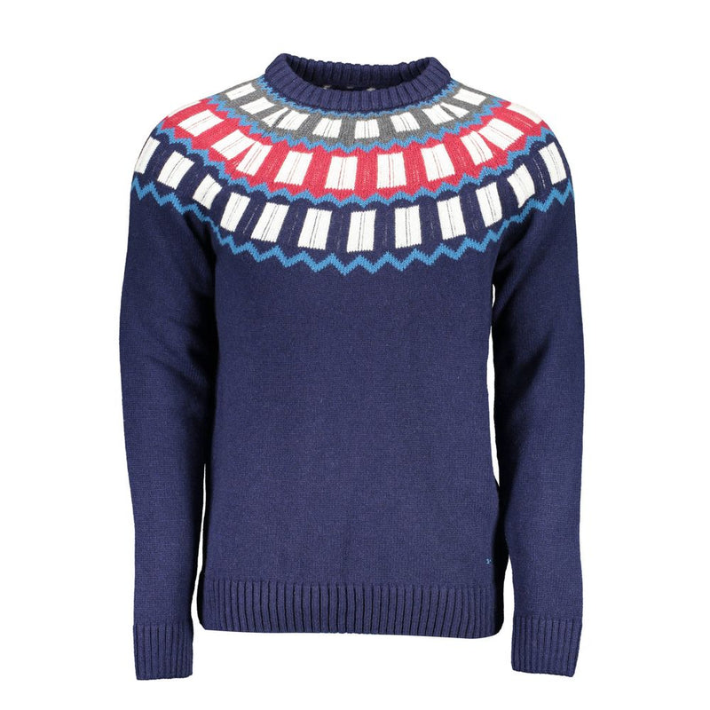 Gant blauwe wollen trui