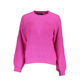 Desigual Pink Fabric Sweater - Chic Turtleneck Style