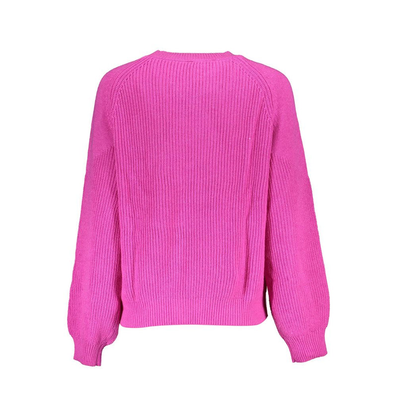 Desigual Pink Fabric Sweater - Stylish Turtleneck Design