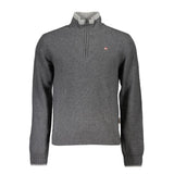 Sweater Napapijri Gris en Tissu avec Détails Contrastés