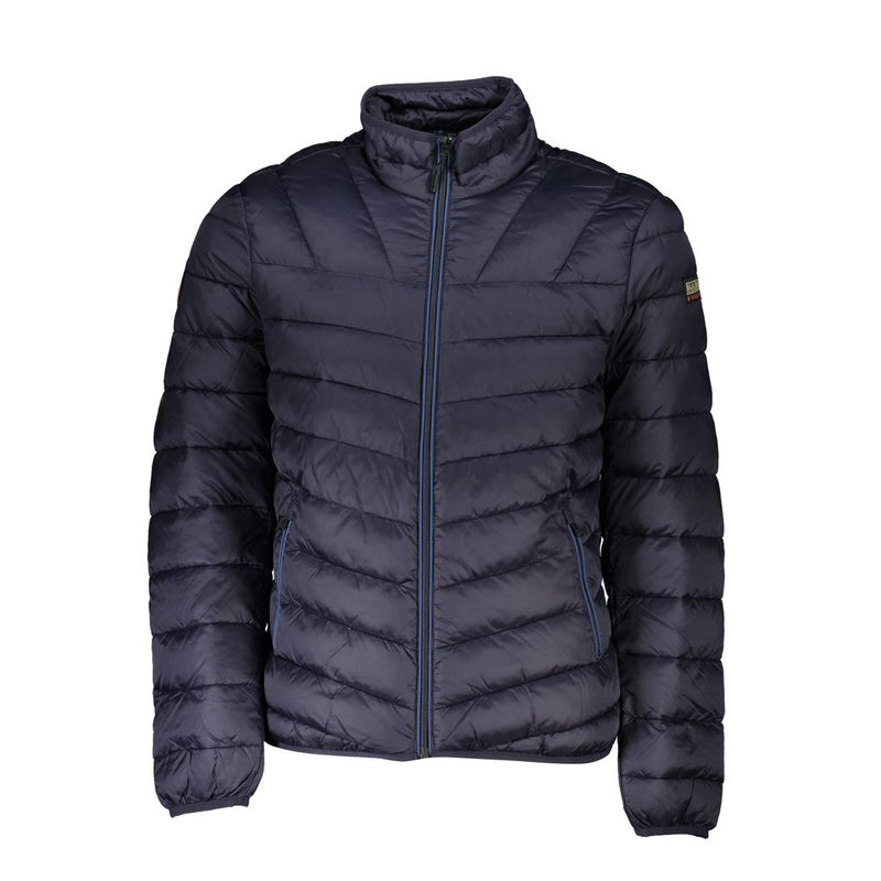 Napapijri Blue Polyamide Long Sleeve Jacket for Men