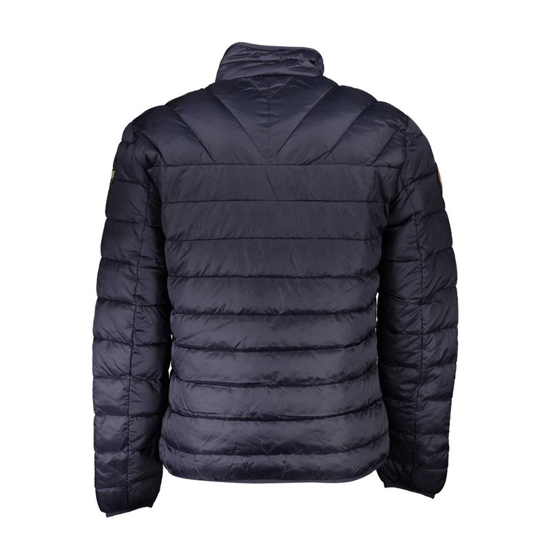 Napapijri Blue Polyamide Long Sleeve Jacket for Men