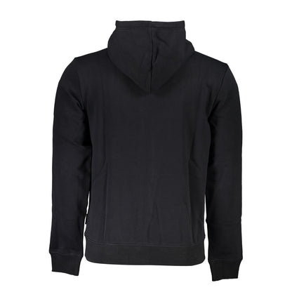 Napapijri Black Cotton Men's Hooded Sweater