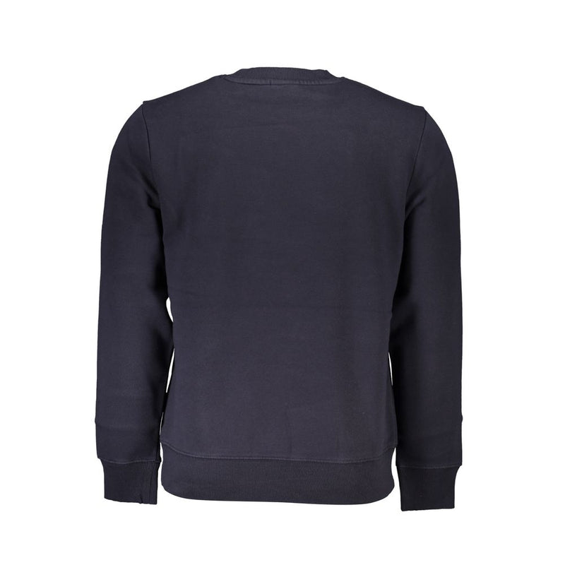 Napapijri Blue Cotton Men Sweater - Stylish Comfort