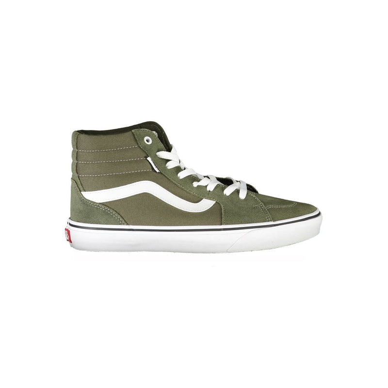 Vans Green Polyester Sneaker - Durable Athletic Footwear