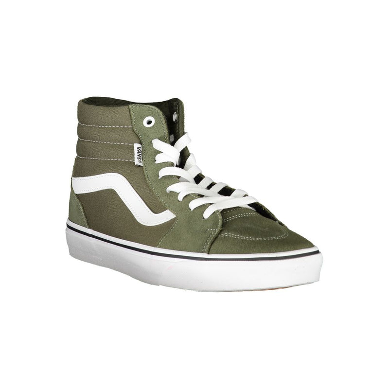 Vans Green Polyester Sneaker - Durable Athletic Footwear