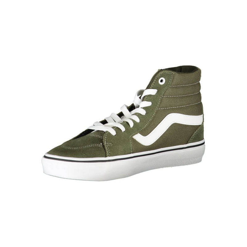 Vans Green Polyester Sneaker - Durable Athletic Footwear