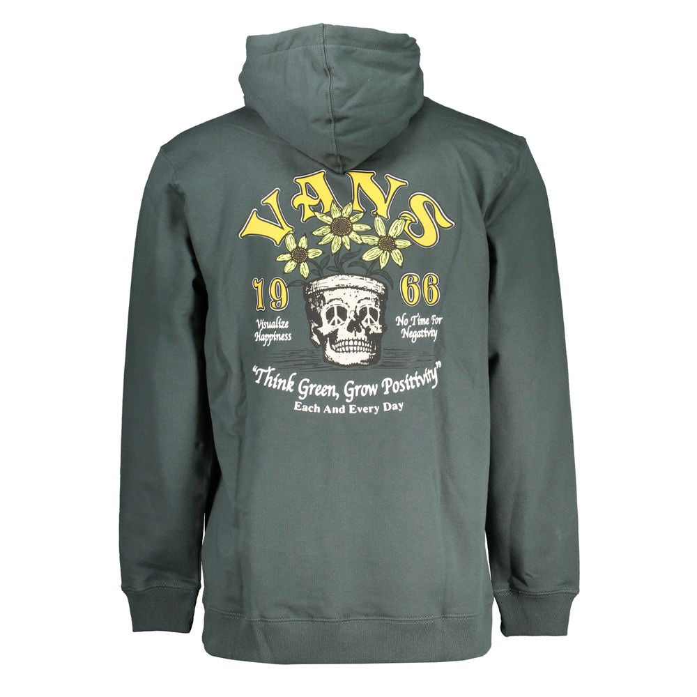 Sweat à Capuche Vert en Coton pour Hommes Vans