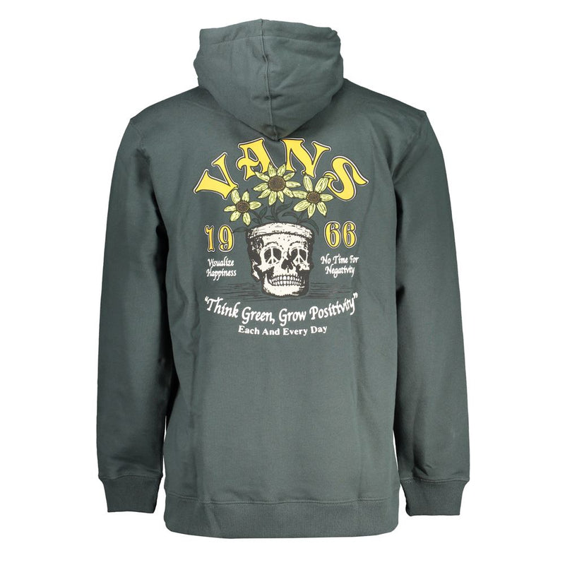 Vans groene katoenen herensweater