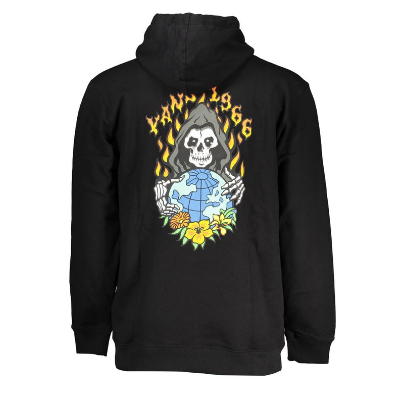 Vans zwarte katoenen heren sweater met capuchon