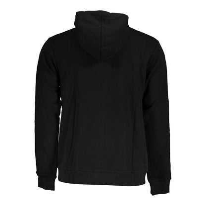 Sweat à capuche en coton noir pour homme Fila