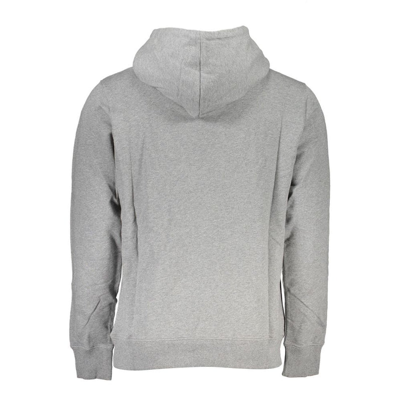 Calvin Klein "Grijze katoenen herentrui met capuchon en buidelzak"