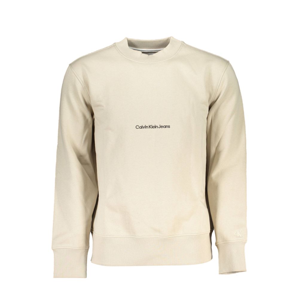 Pull en coton beige Calvin Klein pour homme
