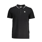 Polo Fila Noir en Coton pour Homme