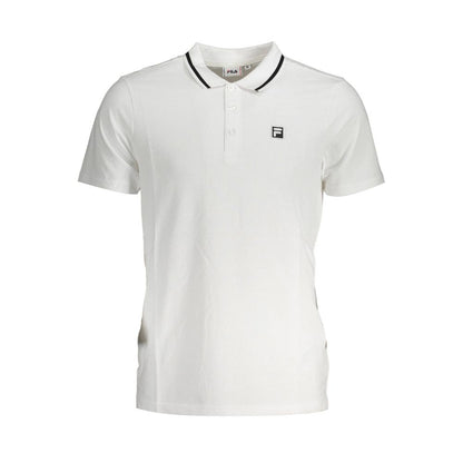 Fila wit katoenen poloshirt
