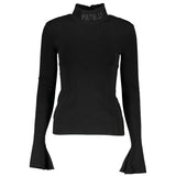 Patrizia Pepe Black Cotton Turtleneck Sweater for Women