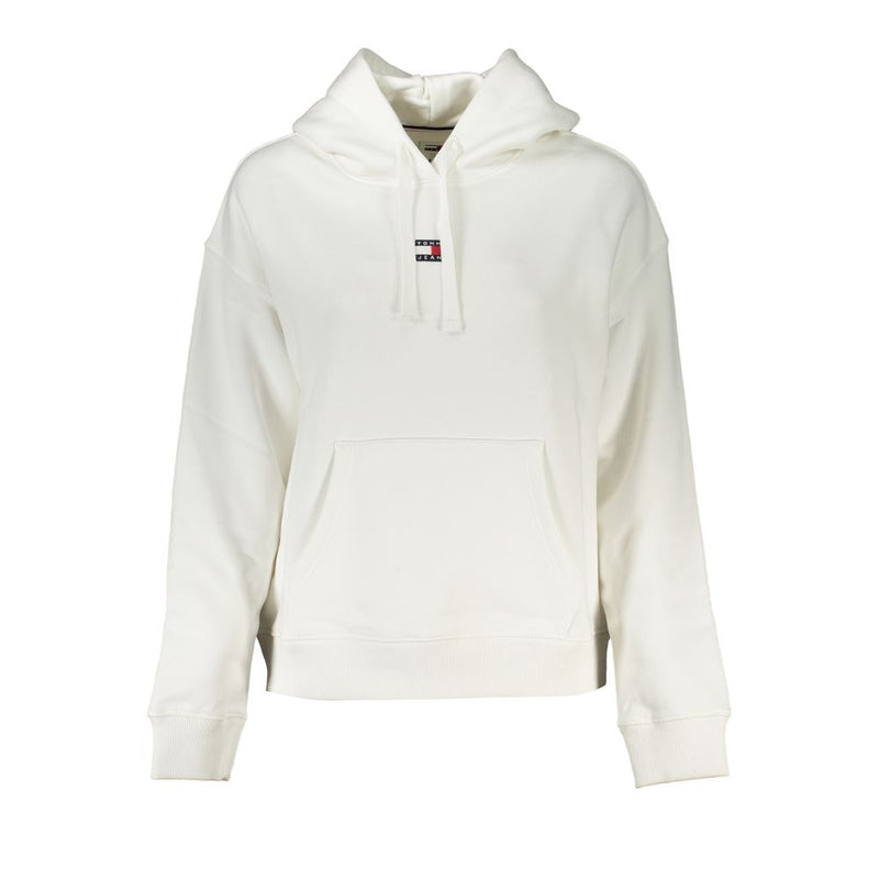 Tommy Hilfiger Sweatshirt Femme Blanc en Coton - Style Iconique