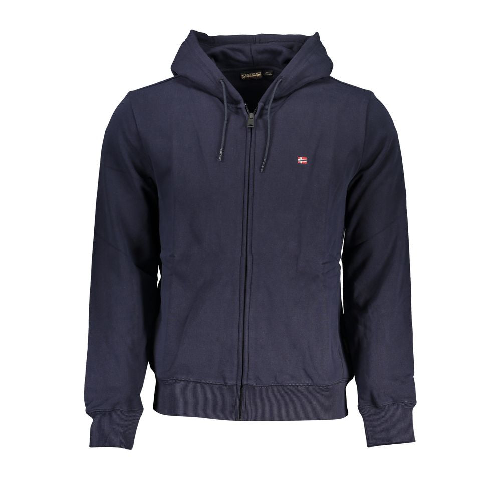 Sweat à capuche Napapijri bleu en coton pour homme