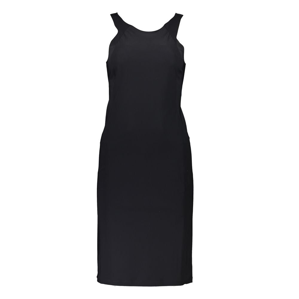 Patrizia Pepe Robe Élastane Noire - Design Élégant Sans Manches