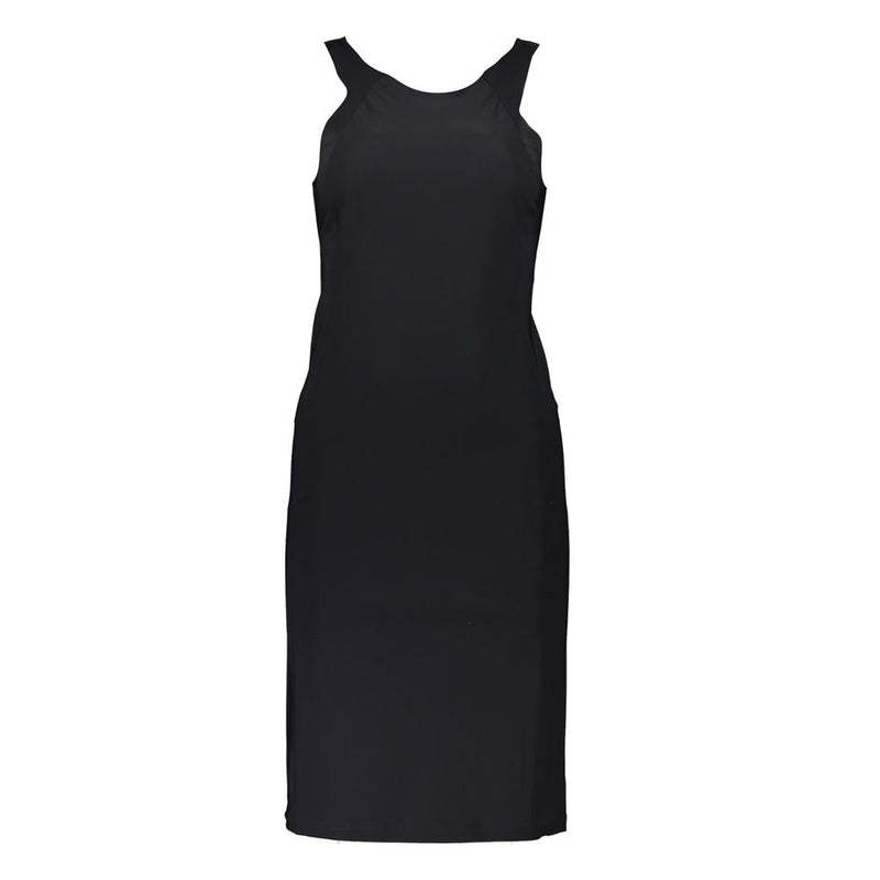 Patrizia Pepe Robe Élastane Noire - Design Élégant Sans Manches