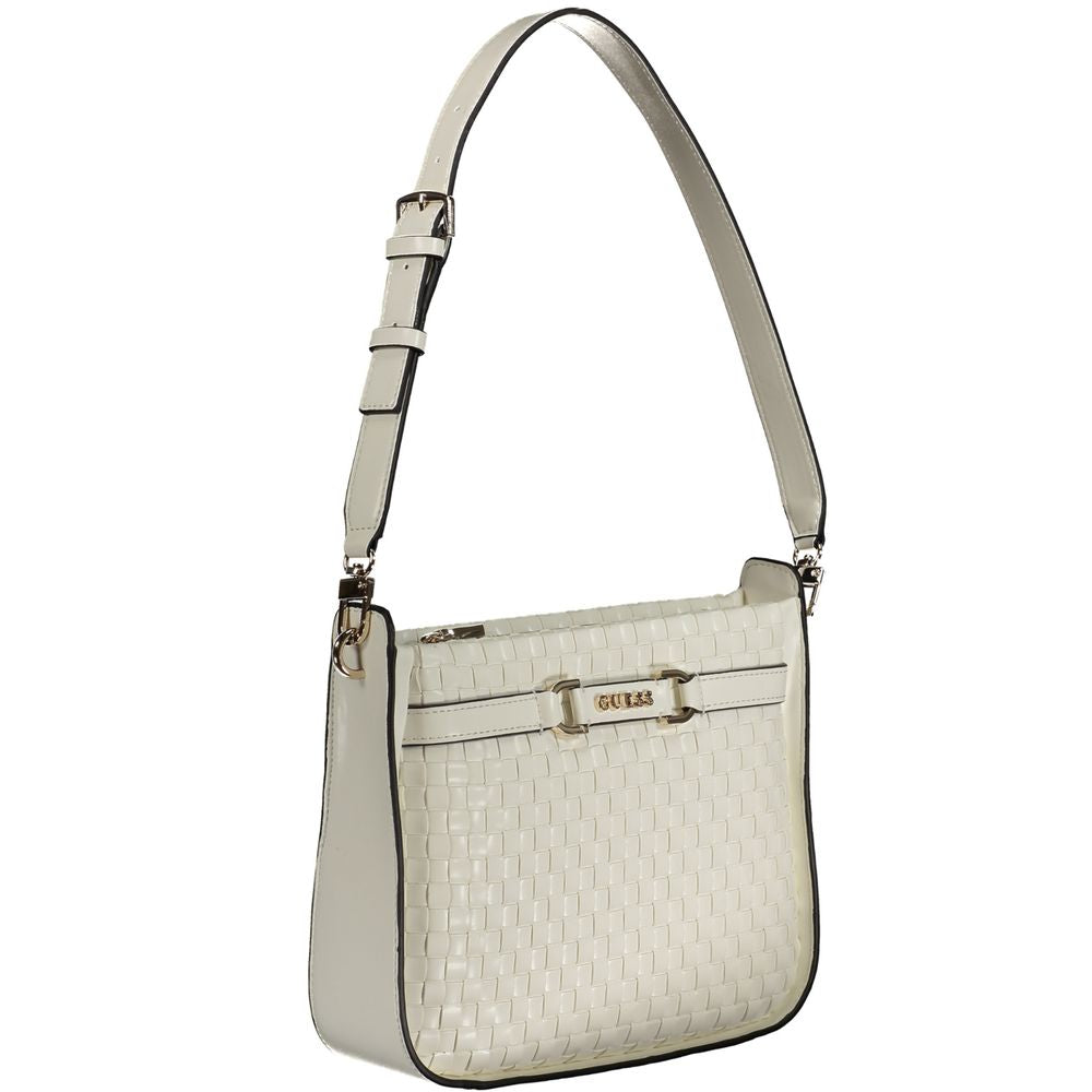 Guess Jeans Majka Bag - Élégant Sac Blanc pour Femme