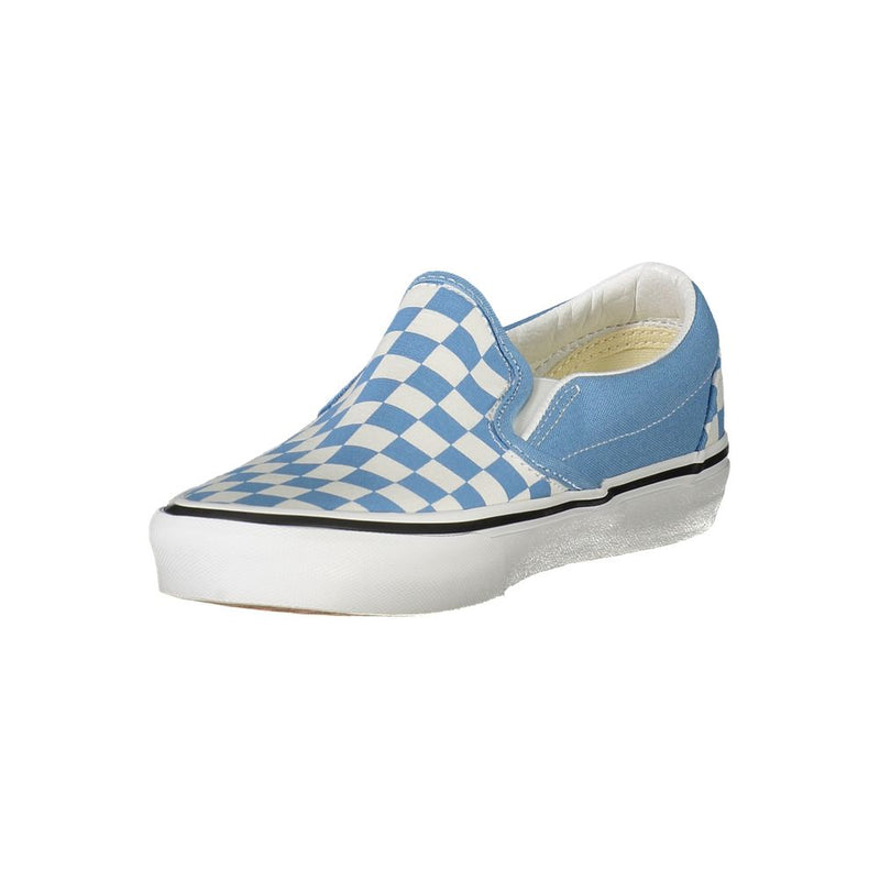 Vans Blue Polyester Sneaker - Classic Slip-On Style