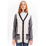 Gant Gray Wool Sweater - Stylish Long Sleeve Cardigan