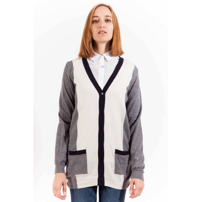 Gant Gray Wool Sweater - Stylish Long Sleeve Cardigan