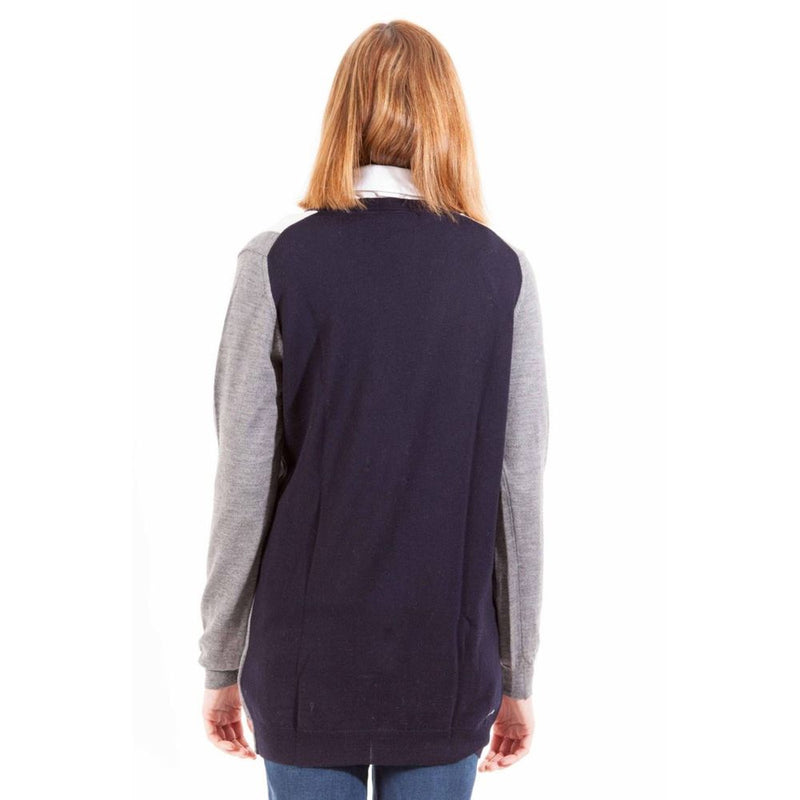 Gant Gray Wool Sweater - Stylish Long Sleeve Cardigan