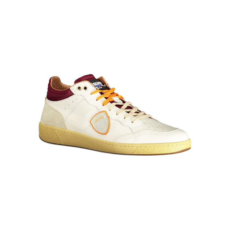 Blauer White Polyester Sneaker - Confort et Style au Quotidien