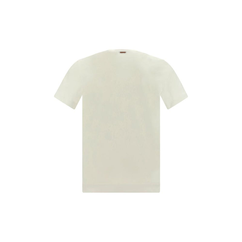 ZEGNA Wit Katoenen T-shirt