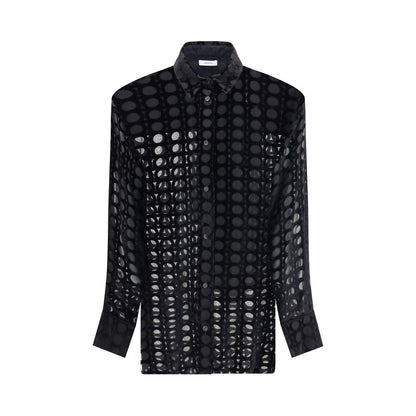 Chemise en velours dévoré de Ferragamo