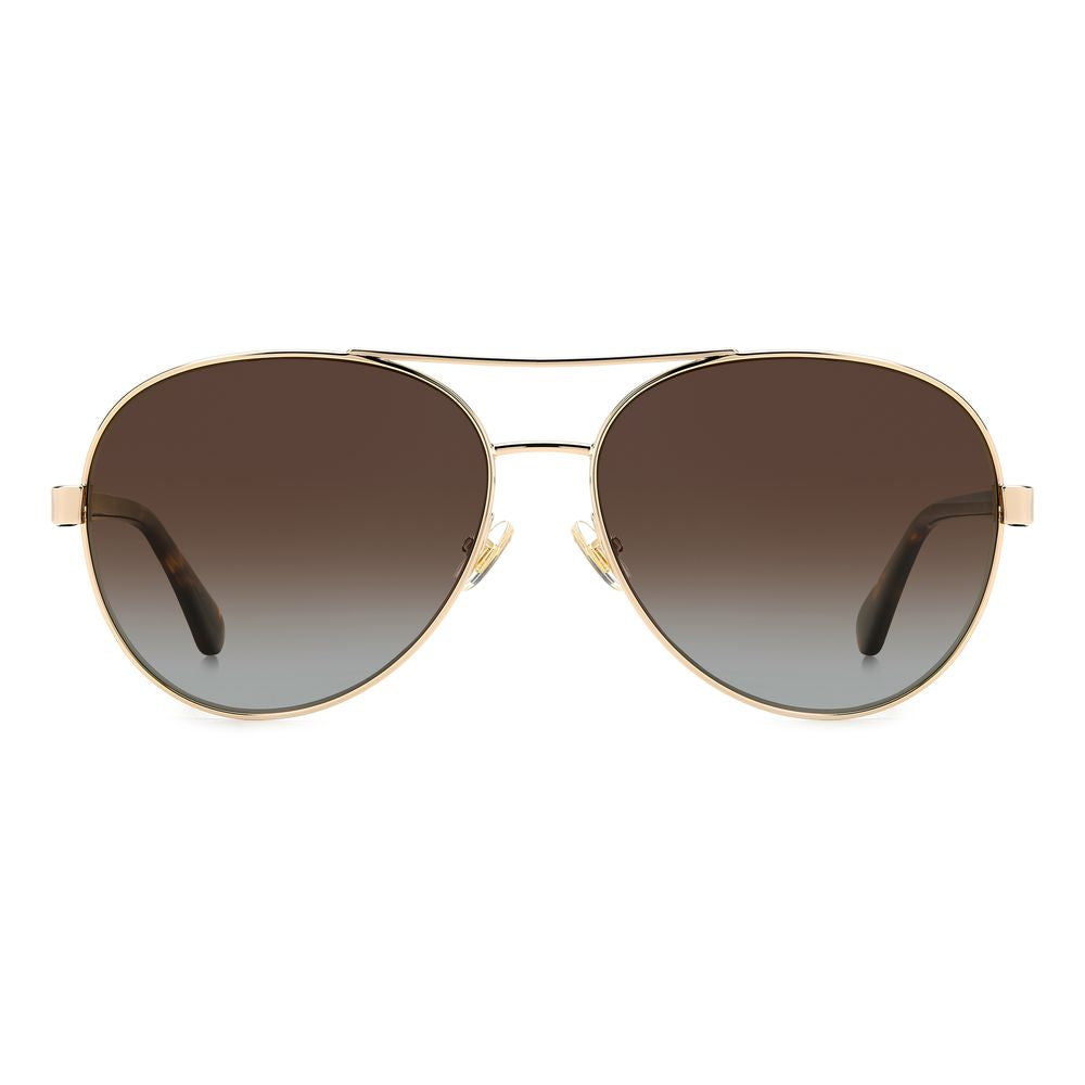 Lunettes de soleil Kate Spade en métal doré