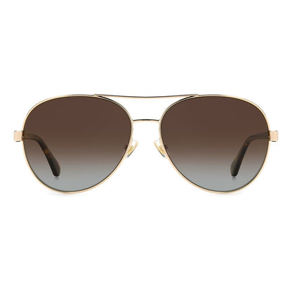 Lunettes de soleil Kate Spade en métal doré