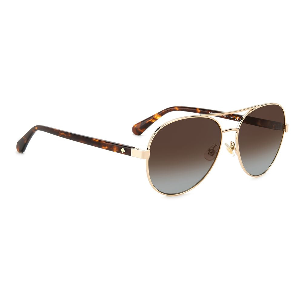 Lunettes de soleil Kate Spade en métal doré