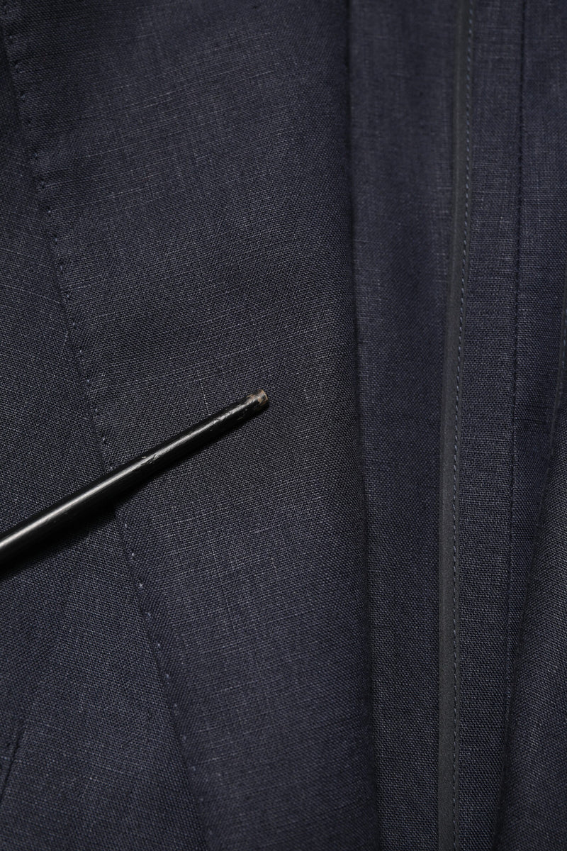 Dolce &amp; Gabbana donkerblauwe, enkelgeknopte heren blazer
