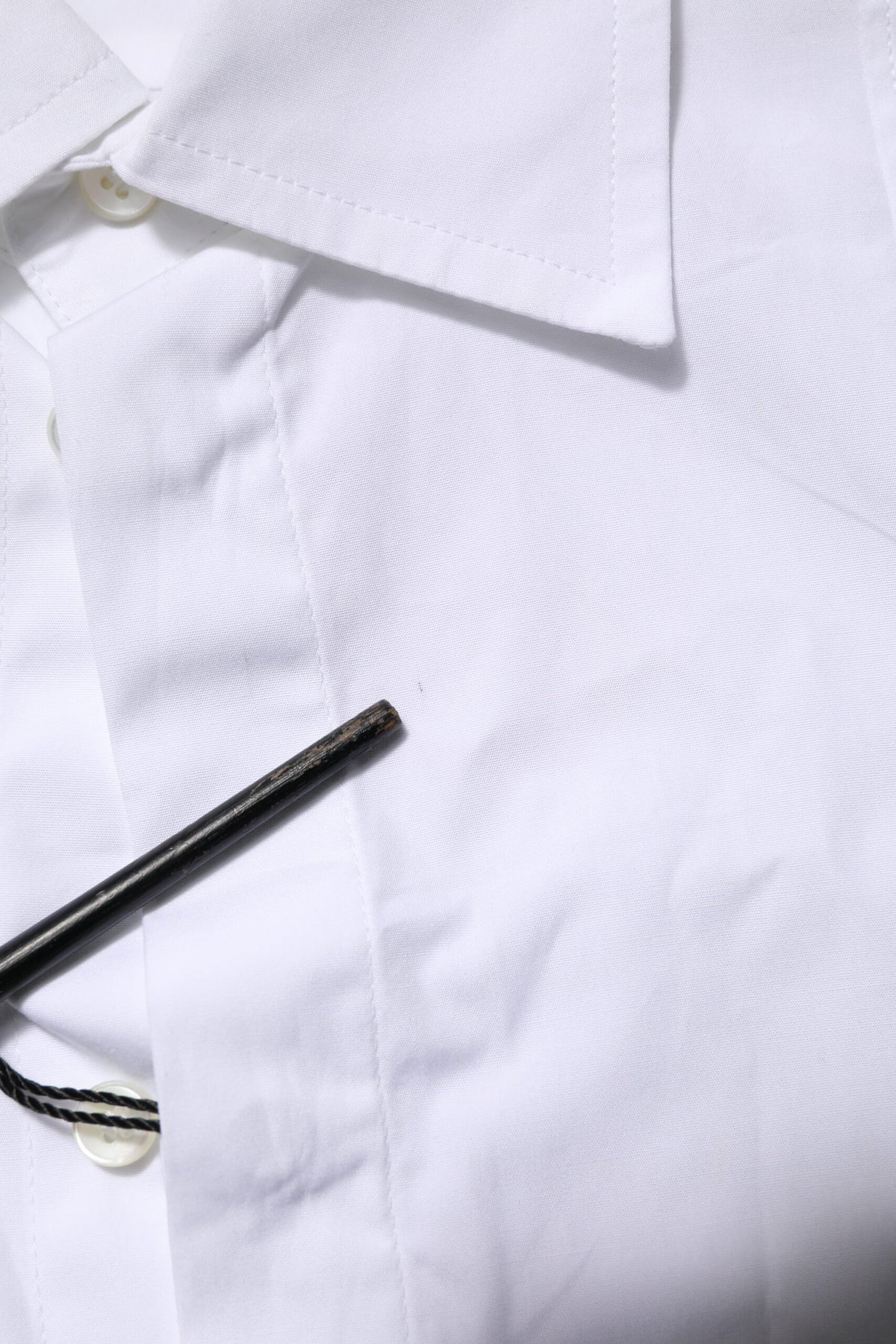 Chemise de ville pour homme en coton popeline blanche de Dolce &amp; Gabbana