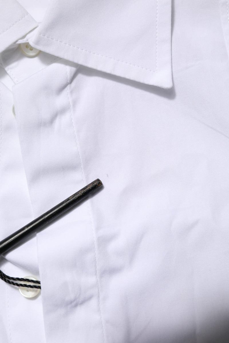 Dolce & Gabbana White Poplin Cotton Formal Men Dress Shirt