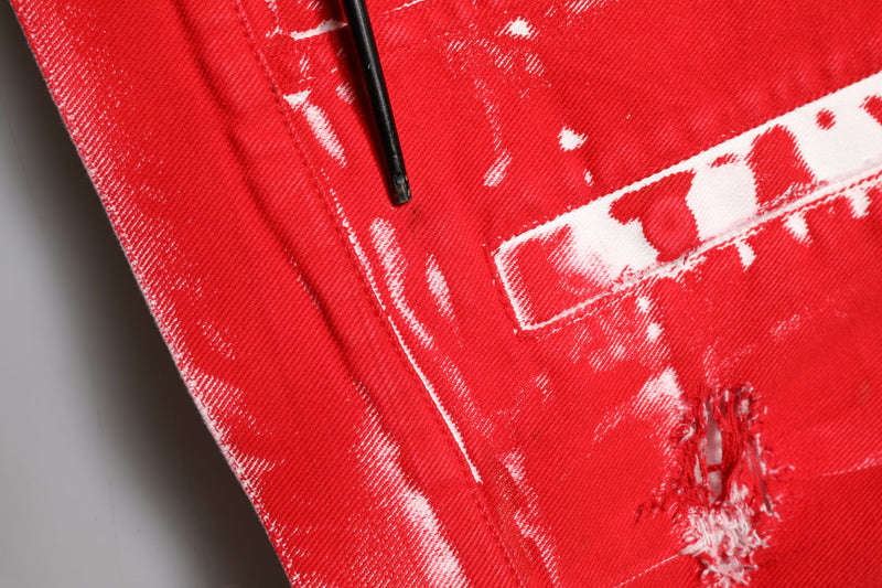 Gilet sans manches rouge avec plaque logo Dolce & Gabbana
